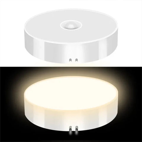 PIR Motion Sensor LED Night Light – USB Rechargeable Wireless Closet Lamp