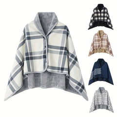Wearable Shawl Blanket – Flannel Lazy Casual Office Blanket