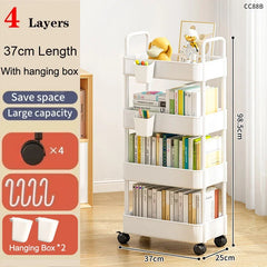 Mobile Storage Cart – Multifunctional Organizer Rack with Wheels