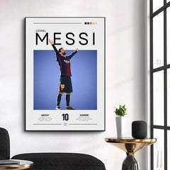 Football Celebrity Canvas Poster – Modern Sports Wall Art for Home & Gifts