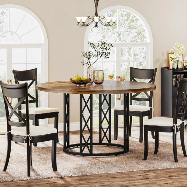 Round Dining Table for 4 – Modern Kitchen Table