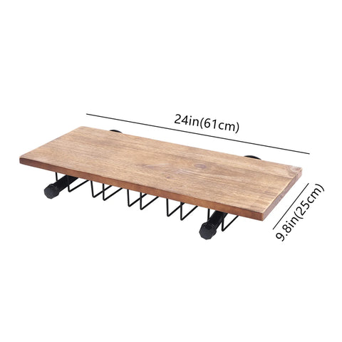 Wine Rack Wall Mount – 24/36 Inch Cabinet Kitchen Bar Wine Glass Holder