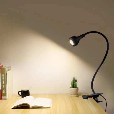 USB LED Reading Lamp – Flexible Clip-On Bedside & Desk Light