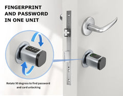 RAYKUBE V1 Smart Cylinder Lock – Tuya BLE, Fingerprint & Password Unlock