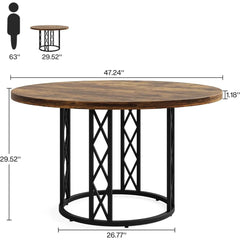 Round Dining Table for 4 – Modern Kitchen Table