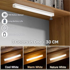 Rechargeable Motion Sensor LED Cabinet Light – Portable Induction Bar Lamp