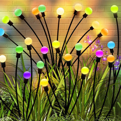 12-Pack Solar Firefly Lights – Waterproof Starburst Garden & Pathway Lamps