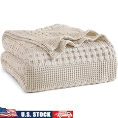 100% Cotton Waffle Weave Blanket