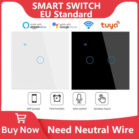 WiFi Smart Touch Switch 1/2/3/4 Gang