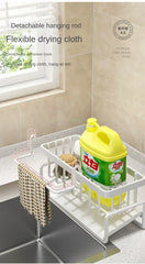 Multifunctional Sink Sponge Rack – Kitchen Organizer & Drainer