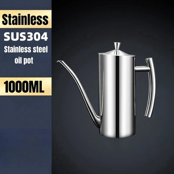 Stainless Steel Oil Pot – No Drip