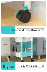 Mobile Storage Cart – Multifunctional Organizer Rack with Wheels
