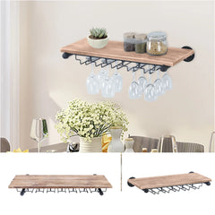 Wine Rack Wall Mount – 24/36 Inch Cabinet Kitchen Bar Wine Glass Holder