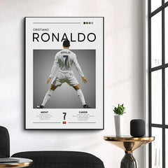 Football Celebrity Canvas Poster – Modern Sports Wall Art for Home & Gifts