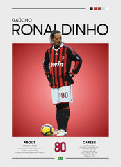 Football Celebrity Canvas Poster – Modern Sports Wall Art for Home & Gifts