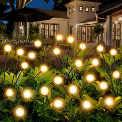 12-Pack Solar Firefly Lights – Waterproof Starburst Garden & Pathway Lamps