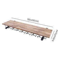 Wine Rack Wall Mount – 24/36 Inch Cabinet Kitchen Bar Wine Glass Holder