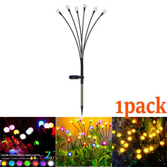 12-Pack Solar Firefly Lights – Waterproof Starburst Garden & Pathway Lamps
