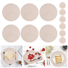 Round Braided Placemats Set of 6