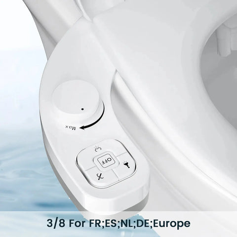 SAMODRA Non-Electric Bidet – Dual Nozzle Toilet Seat Attachment