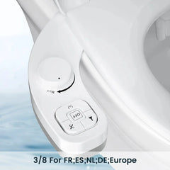 SAMODRA Non-Electric Bidet – Dual Nozzle Toilet Seat Attachment