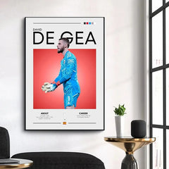 Football Celebrity Canvas Poster – Modern Sports Wall Art for Home & Gifts