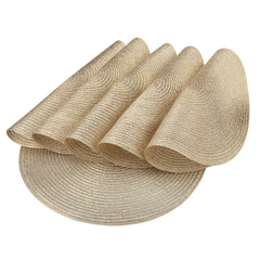 Round Braided Placemats Set of 6