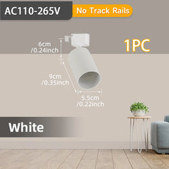 Full Set LED Track Light – GU10 Spotlight Ceiling Rail System