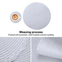 Round Braided Placemats Set of 6
