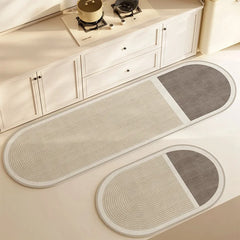 Super Absorbent Diatomite Kitchen Mat – Long Anti-Slip Washable Floor Rug