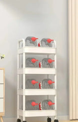 Mobile Storage Cart – Multifunctional Organizer Rack with Wheels