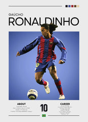 Football Celebrity Canvas Poster – Modern Sports Wall Art for Home & Gifts