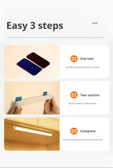 Wireless LED Motion Sensor Cabinet Light – Rechargeable Night Light for Closet & Kitchen