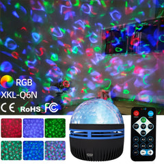 USB LED Starry Sky Projector Lamp – RGB Aurora Light with Remote Control