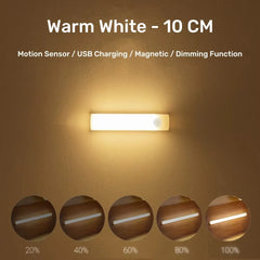 Rechargeable Motion Sensor LED Cabinet Light – Portable Induction Bar Lamp