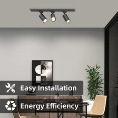 Full Set LED Track Light – GU10 Spotlight Ceiling Rail System