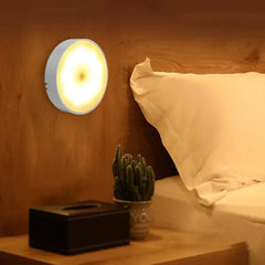 PIR Motion Sensor LED Night Light – USB Rechargeable Wireless Closet Lamp