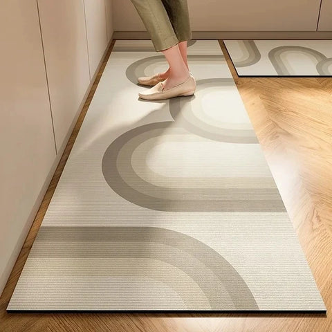 Japanese-Style Diatomite Kitchen Mat – Super Absorbent & Anti-Slip Soft Floor Rug