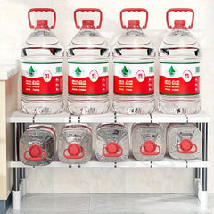 Stainless Steel Expandable Sink Storage Rack – Multi-Layer Cabinet Organizer