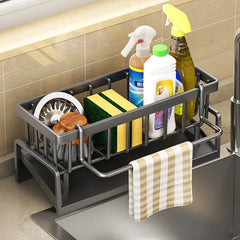 Multifunctional Sink Sponge Rack – Kitchen Organizer & Drainer