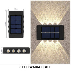Outdoor Solar Wall Lamp – Waterproof Up & Down Light for Garden and Home