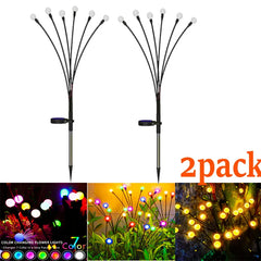 12-Pack Solar Firefly Lights – Waterproof Starburst Garden & Pathway Lamps