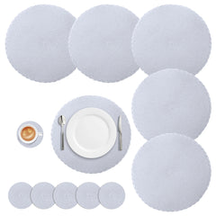 Round Braided Placemats Set of 6