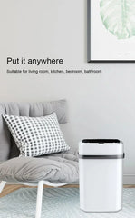 13L Smart Touch Trash Can – Kitchen & Bathroom Use