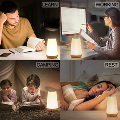 13-Color Changing RGB Night Light – Touch & Remote Control, USB Rechargeable