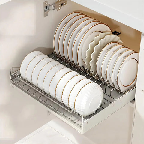 Pull-Out Cabinet Organizer with Adhesive Nano Film