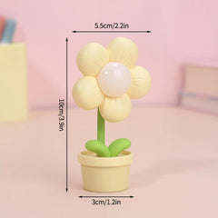 Mini LED Flower Night Light – Cute Table Lamp & Bedroom Decor Gift