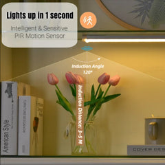 Rechargeable Motion Sensor LED Cabinet Light – Portable Induction Bar Lamp