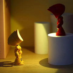 Mini Cartoon Pet Table Lamp – Folding, Dimmable, Battery-Powered LED Light