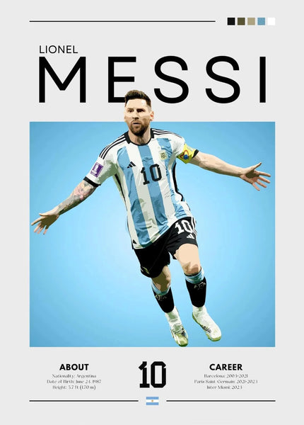 Football Celebrity Canvas Poster – Modern Sports Wall Art for Home & Gifts